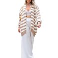 thumbnail image 1 of Txlixc Suéter de cardigan rayado femenino Txlixc moda, 1 of 8