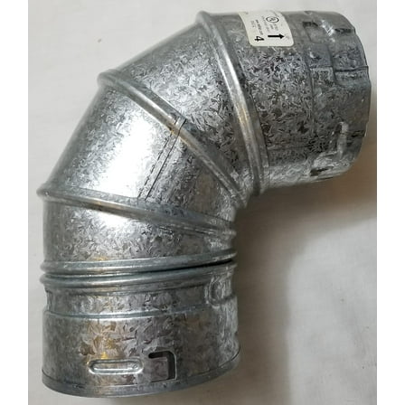 90 Degree Gas Vent Adjustable Elbow - 4 Inch