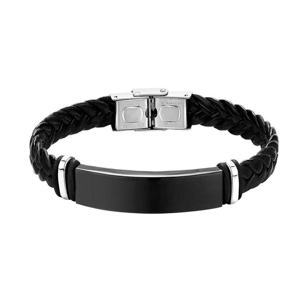 yuehao bracelets leather hop hiphop men's europe jewelry america