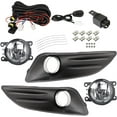 thumbnail image 2 of SHZAITOR 1 Pair of Driving Fog Lights Assembly + Switch + Wiring Kit Replacement for 2013-2018 Fiesta, 2 of 6