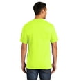 thumbnail image 2 of Port & Company Men's Core Blend Classic Pocket T-Shirt Safety Green X-Large, 2 of 3
