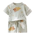thumbnail image 1 of Ensemble de Pyjamas pour Bébé Fille, Chandail à Col Rond, Pyjamas Classiques Doux, Taille Garçons 3-6 Mois Vêtements Enfants, 1 of 4