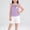 Purple, variant on Girls Summer Outfit Sets, Sleeveless Fashion Two-piece Casual Tops and Shorts Set Pink Size 7-8 T