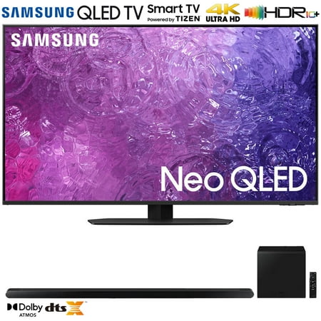 Samsung QN55QN90CA 55 Inch Neo QLED 4K Smart TV (2023 Model) Bundle with Samsung HW-S800B 3.2.1ch Soundbar (Black) with Wireless Dolby Atmos DTS:X