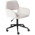thumbnail image 1 of Mueble para silla de oficina y hogar, tapizado en tela, color beige, 1 of 8