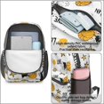 thumbnail image 4 of Basketball and Star White Pattern 17" School Backpacks for Teens,Waterproof Oxford Fabric,S-Shape Padded Straps for School,Travel,Hiking,Camping, 4 of 6