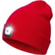 thumbnail image 1 of Gorro de punto LED con linterna frontal, unisex, con 4 luces LED, ideal para el invierno (rojo), 1 of 7