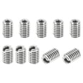 thumbnail image 1 of Unique Bargains Adaptateurs de Filetage Manchon Réducteur Écrou 10 Pcs M4x0.7 Mâle à M2x4 Femelle Réparation Insert Écrou 6mm, 1 of 7