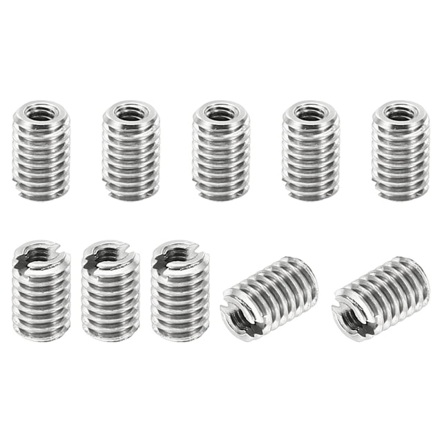 Unique Bargains Adaptateurs de Filetage Manchon Réducteur Écrou 10 Pcs M4x0.7 Mâle à M2x4 Femelle Réparation Insert Écrou 6mm