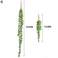 thumbnail image 2 of PULLIMORE 2 Pcs Artificial Succulents Hanging Plants Fake Succulent String of Pearls Plastic Vine Plants Decorations for Wall Home Garden Patio Wedding Party (Long + Short), 2 of 9