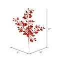 thumbnail image 2 of Vickerman 27" Red Glitter Holly Leaf Artificial Christmas Spray. Includes 12 sprays per pack., 2 of 2