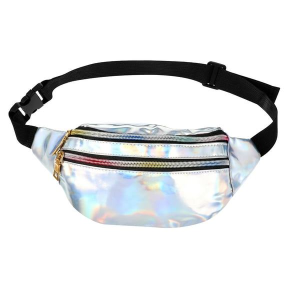 Soimiss Waist Pack Bag PU Zipper Closure for Fashion Outfit 1Pack