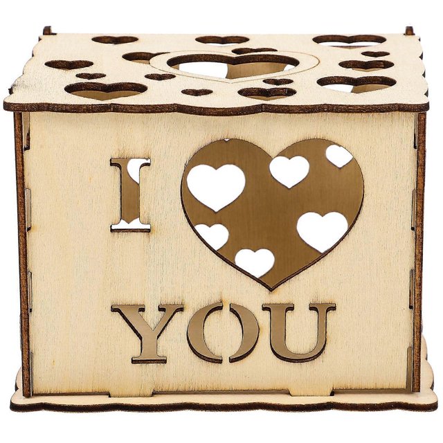Valentines Decoration DIY Assemble Wood Adornment Hollow Projection Decoration