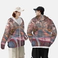 thumbnail image 5 of Picia Vintage Pink Drive View Women's Men's UPF 50+ Sun Protection Hoodie Shirt Long Sleeve SPF Fishing Outdoor UV Hiking Lightweight Shirts-XX-Large, 5 of 9