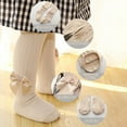 thumbnail image 3 of Xmarks Baby Girls Knee High Socks Toddlers Bow Stockings Newborn Infant Non-Slip Sock Kids Cotton Tube Uniform Stockings, 3 of 7