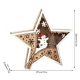 thumbnail image 3 of XWSHYW Decoraciones Navideñas Nuevos Adorning Madera Decoraciones Papá Noel Muñeco de Nieve, 3 of 5