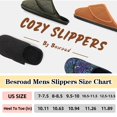 thumbnail image 2 of Espuma viscoelástica House Slippers Besroad para hombre, color gris oscuro, 2 of 6