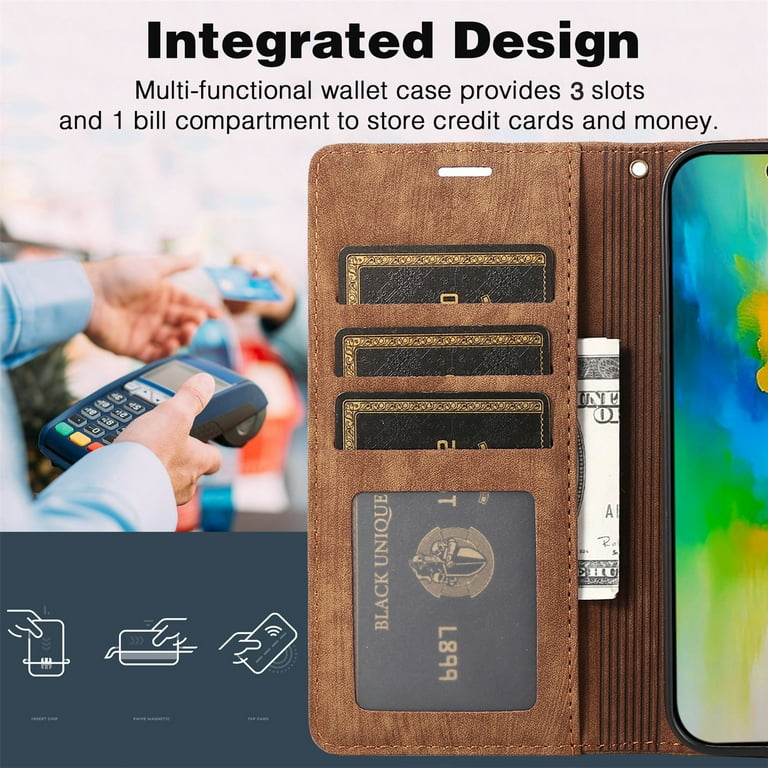 For IPhone 16 Pro Max Case Wallet, Stylish Flower Butterfly Embossed PU Leather Flip Cover Stand Shockproof Cards Slots Hand Wrist Phone Case For Apple IPhone 16 Pro Max, Purple