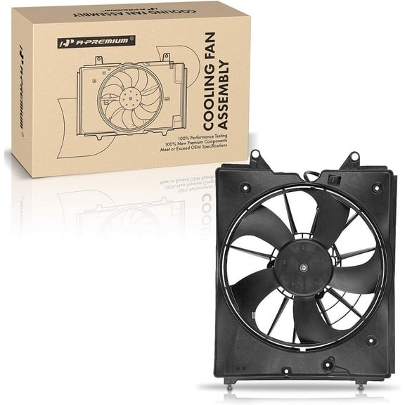 A-Premium Engine Radiator Cooling Fan Assembly with Shroud Compatible with Honda Odyssey 2018-2023, 3.5L, Left Side, Replace# 190155MRA01, 19020RV0A01