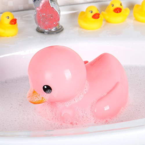 Pink Giant Ducks Big Duckie Baby Shower Birthday Party Favors 8-Inches Liberty Imports Jumbo Rubber Duck Bath Toy 