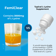 FemiClear HerpPro Immunity and Stress Support with L-Lysine Dietary Supplement Drink Mix 20ct