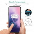 thumbnail image 3 of OnePlus 7 Pro Tempered Glass Screen Protector - 3D Curved Edge Full Cover Bubble Free Case Friendly 9H Hardness HD Clear E6D for OnePlus 7 Pro, 3 of 8