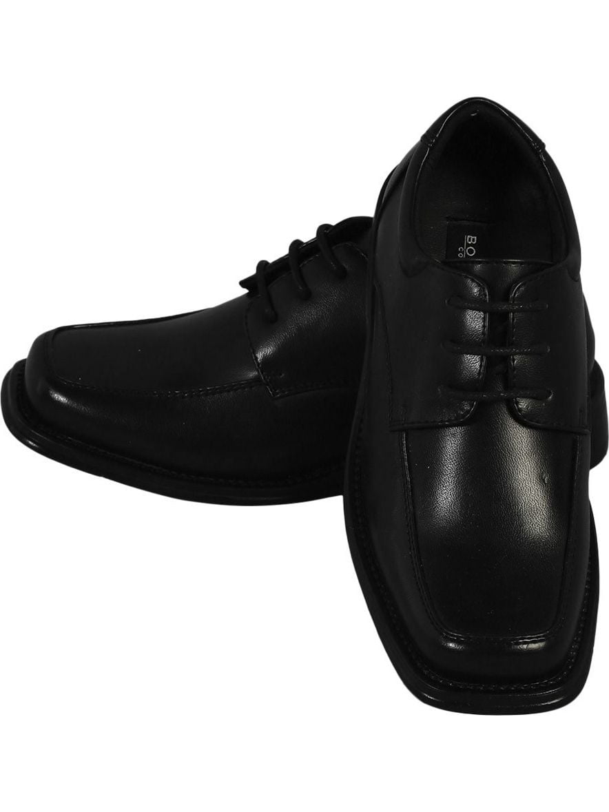 walmart boys black dress shoes