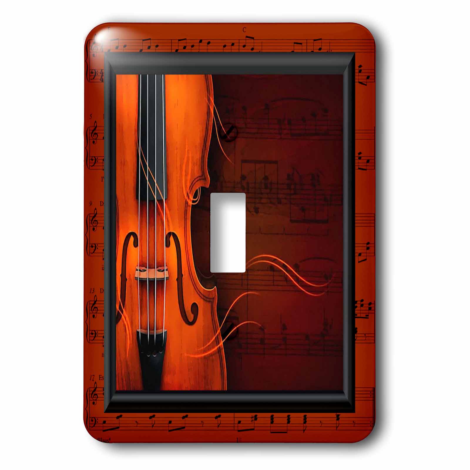 3dRose Violin or Fiddle Single Toggle Switch (lsp_18390_1)