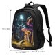 thumbnail image 5 of Balery Purple Glowing Mushroom Mochila con carga USB para hombre y mujer - Mochila impermeable y antirrobo para portátil con puerto USB para viajes, trabajo, estudios y universidad, 5 of 7