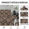 thumbnail image 3 of Easy-Going 4 Pieces Super Stretch Printed Couch cover, Sofa size, Quatrefoil/Camel, 3 of 5