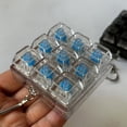 thumbnail image 7 of YIFAEUX 9 Keys Keyboard Fidget Keychain Stress Anxiety Relief Portable Travel Quiet Kids Adults Mechanical Keyboard Clicking Sensory Keycap Toy, 7 of 7