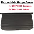 thumbnail image 5 of Fit Jeep Compass Patriot 2007-2016 Retractable Cargo Cover for 2007 2008 2009 2010 2011 2012 2013 2014 2015 2016 Jeep Patriot Compass SUV Accessory Black Rear Trunk Security Shade Cover, 5 of 8