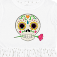 thumbnail image 4 of Inktastic DÃ­a De Los Muertos Skull with Flower Girls Toddler Dress, 4 of 5