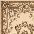 thumbnail image 3 of 8'x11' Ivory Machine Woven Hand Carved Floral Medallion Indoor Area Rug, 3 of 4