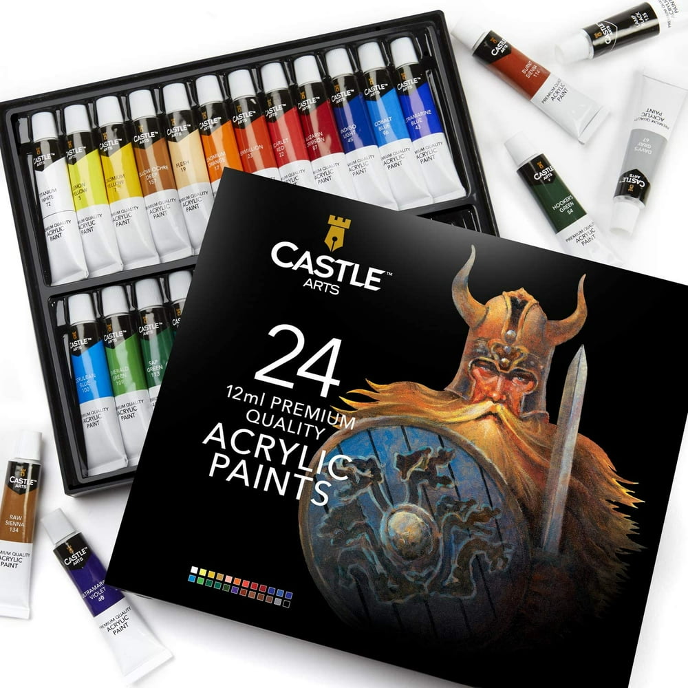 Castle Art Supplies Acrylic Paint Set, Set of 24
