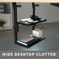 thumbnail image 5 of VIVO Black Clamp-on 13" Above or Below Desk 2-Tier Shelving Unit, Desk Organizer, 5 of 9