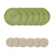 thumbnail image 2 of Advancent El juego de 12 piezas de 6 manteles individuales para añade elegancia al espacio de comedor manteles individuales ampliamente Mostrada verde+beige 12 Uds., 2 of 6