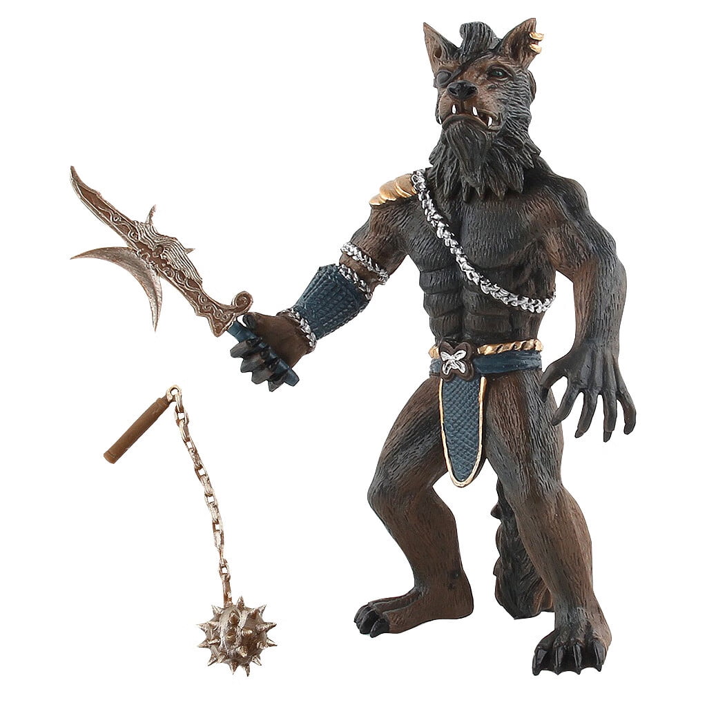 Toys Educational Simulation Werewolf Model Toy Jungle Wildlife Decoration Model Abs
