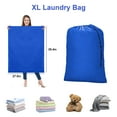 thumbnail image 2 of TSV 2Pcs 39.4x27.6" XL Laundry Bags, Washable Dirty Clothes Storage Organizer, Blue, 2 of 6