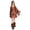 Brown, variant on MIASHUI 60s 70s Hippie Disco Dress for Girls Halloween Party Retro Boho Style Outfit Brown,9-10 Years
