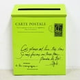 thumbnail image 3 of jifeng Vintage Galvanized Post Mailbox Letterbox Postbox Newspaper Case Box Green, 3 of 5