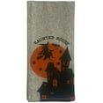 thumbnail image 5 of Set of 6, 100% Cotton Halloween Kitchen Towels, Haunted House, Heebies Jeebies, Something Wicked This Way Comes Size: 15” x 25”., 5 of 7