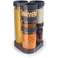 thumbnail image 2 of Joseph Joseph 81002 FoodStore Glass Storage Jar Sets with Rotating Bases, Grey, 2 of 2