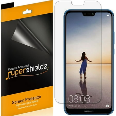 [6-Pack] Supershieldz for Huawei P20 Lite Screen Protector, Anti-Bubble High Definition (HD) Clear Shield