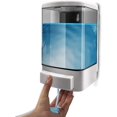 thumbnail image 1 of RV Dispensador de jabón manual de 1000 ml, acondicionador de plástico para champú, gel de ducha montado en la pared, dispensador de habitación, bomba de jabón para baño o cocina Rojo Verde, 1 of 5