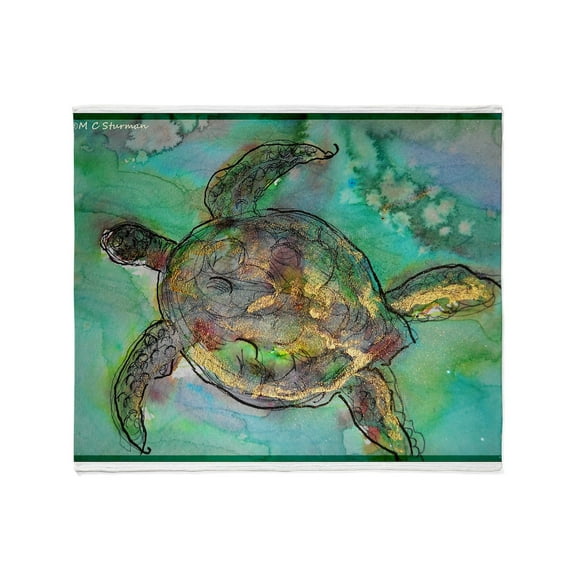 CafePress - Sea Turtle, Wildlife Art! Throw Blanket - Soft Fleece Throw Blanket, 50"x60" for All Ages