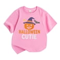 thumbnail image 1 of T-Shirt Garçon Citrouille Halloween Manches Courtes Décontracté Tee Confortable Imprimé Graphique Haut pour Enfants pour Usage Quotidien, 1 of 3