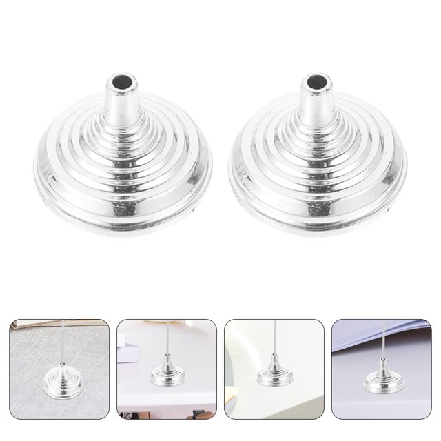 EXHUMKY 12Ud Base Redonda De Metal Plateado Para Mástil Ideal Para Jardín Y De Fútbol