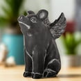 thumbnail image 3 of Lawra Cement Winged Piglet Figurine, 3 of 8