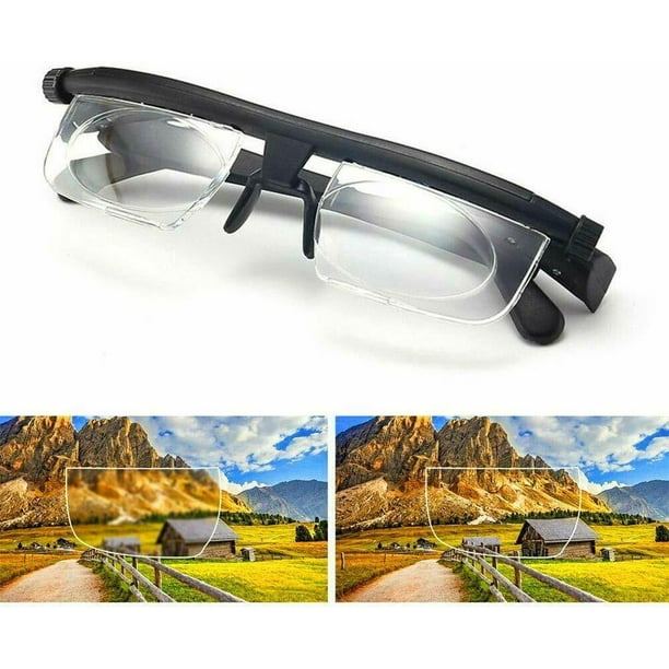 Dial Adjustable Glasses Variable Focus Instant Reading Distance Vision